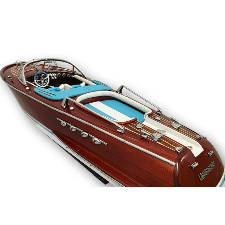 Super Riva Aquarama Lamborghini 50 cm – drewniany model luksusowej, włoskiej łodzi motorowej